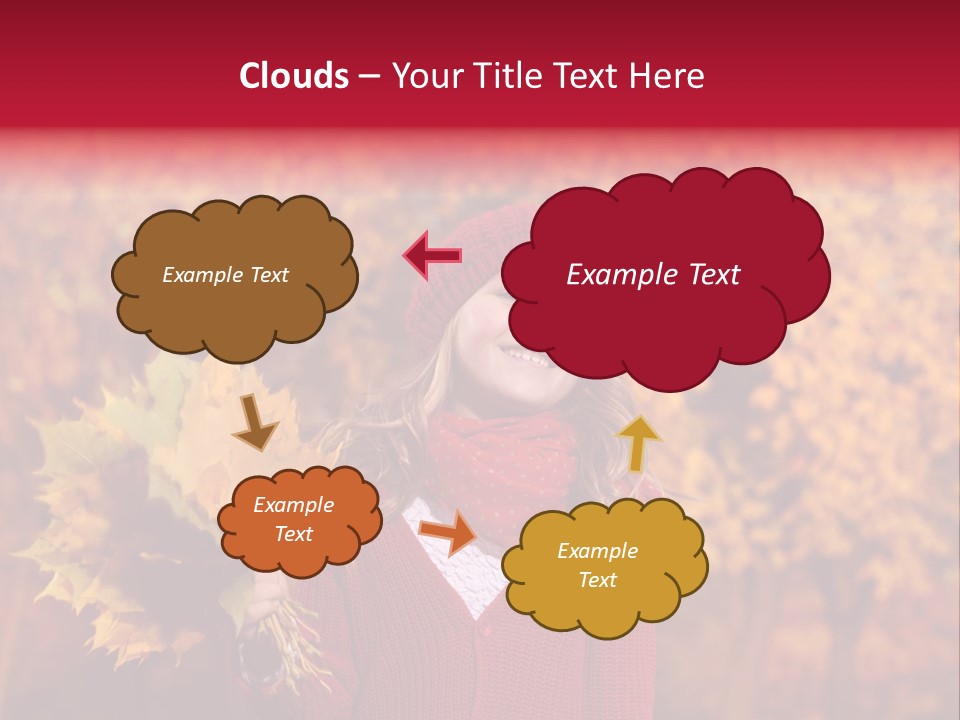 Seasonal October Looking Up PowerPoint Template
