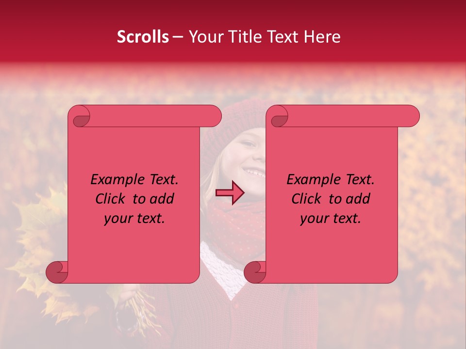 Seasonal October Looking Up PowerPoint Template