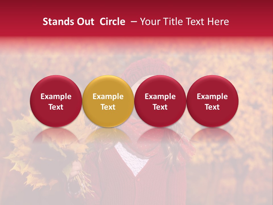 Seasonal October Looking Up PowerPoint Template