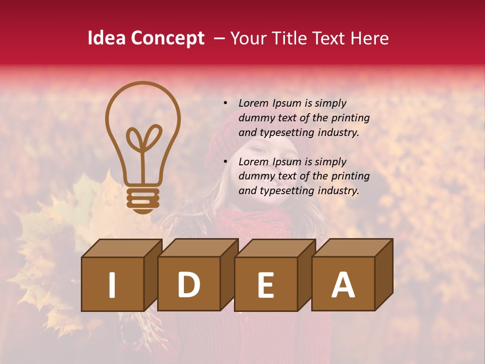 Seasonal October Looking Up PowerPoint Template