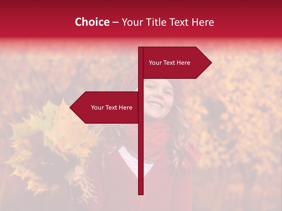Seasonal October Looking Up PowerPoint Template