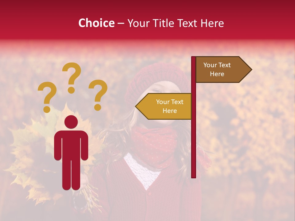 Seasonal October Looking Up PowerPoint Template