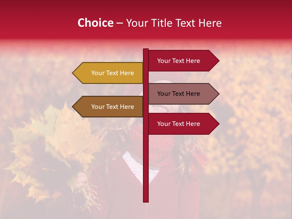 Seasonal October Looking Up PowerPoint Template