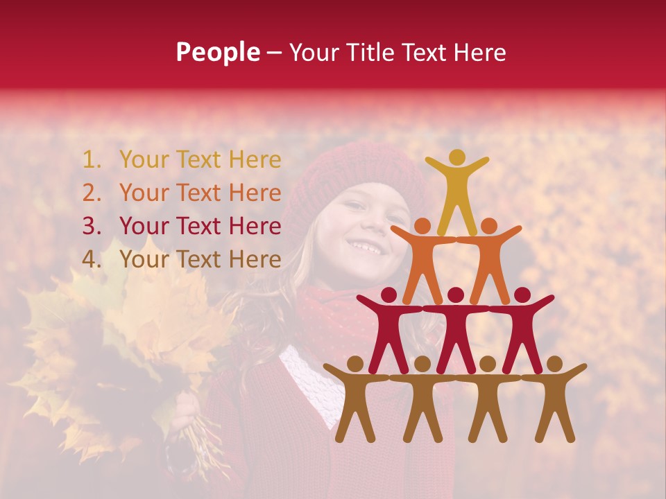 Seasonal October Looking Up PowerPoint Template