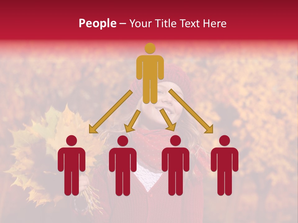 Seasonal October Looking Up PowerPoint Template