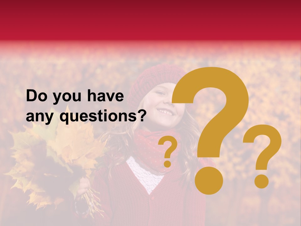 Seasonal October Looking Up PowerPoint Template