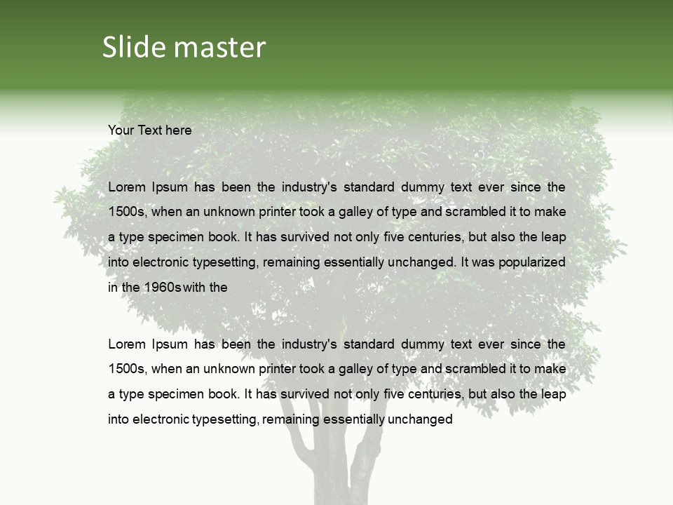 Leafy Growing Nature PowerPoint Template