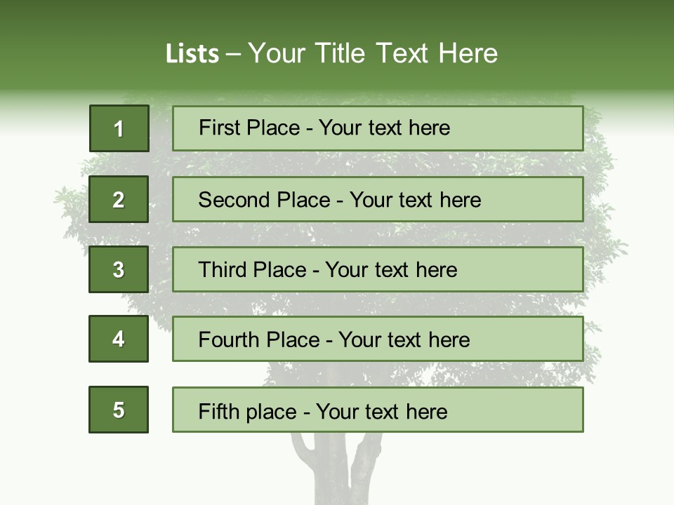 Leafy Growing Nature PowerPoint Template