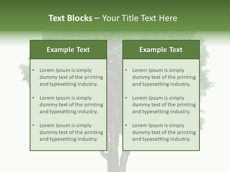 Leafy Growing Nature PowerPoint Template