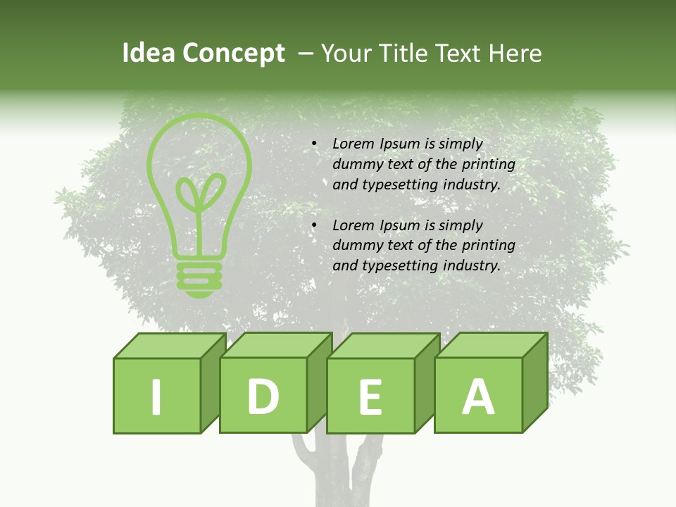 Leafy Growing Nature PowerPoint Template