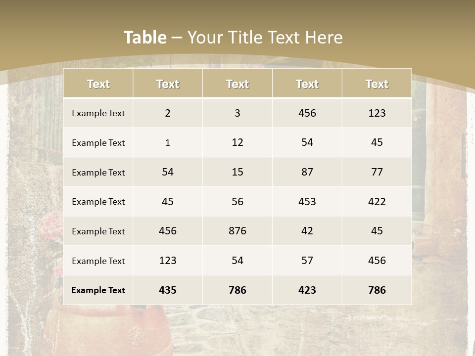 Textured History Village PowerPoint Template