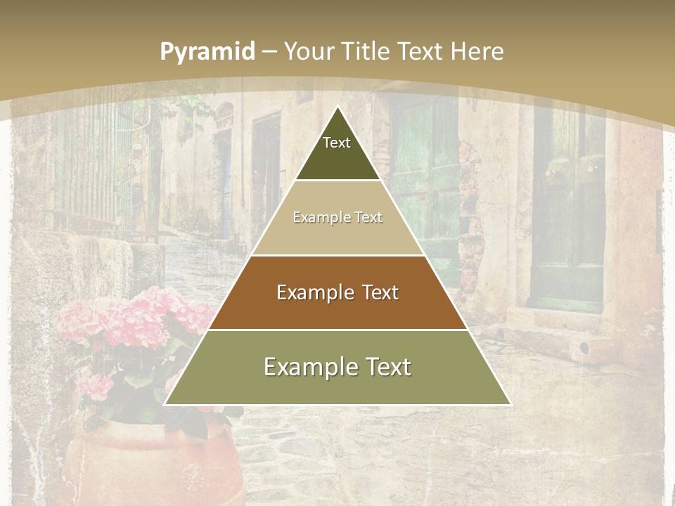 Textured History Village PowerPoint Template