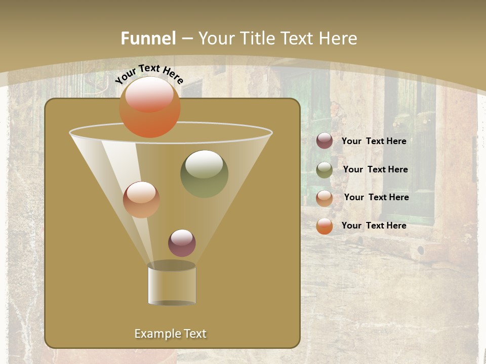 Textured History Village PowerPoint Template