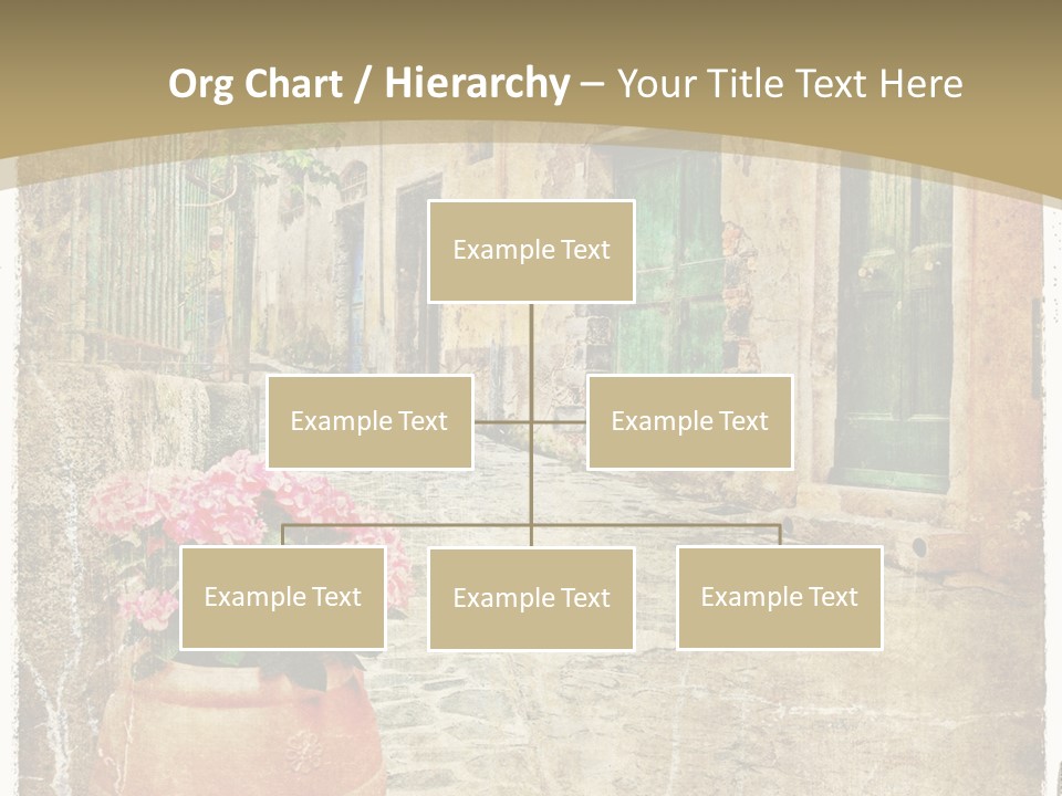 Textured History Village PowerPoint Template
