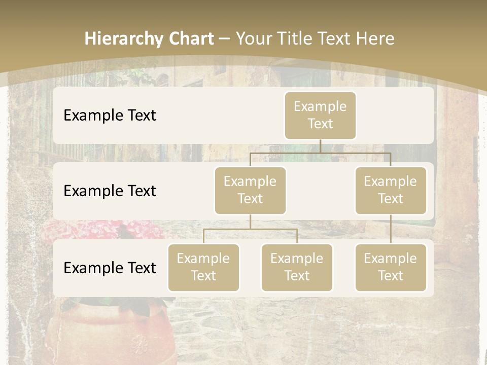 Textured History Village PowerPoint Template