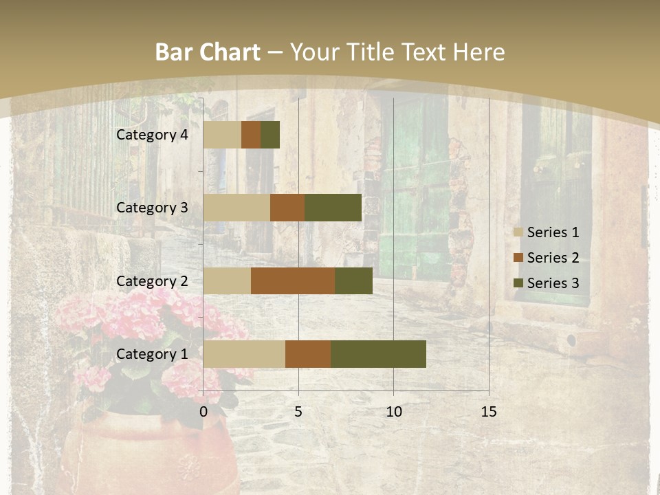 Textured History Village PowerPoint Template