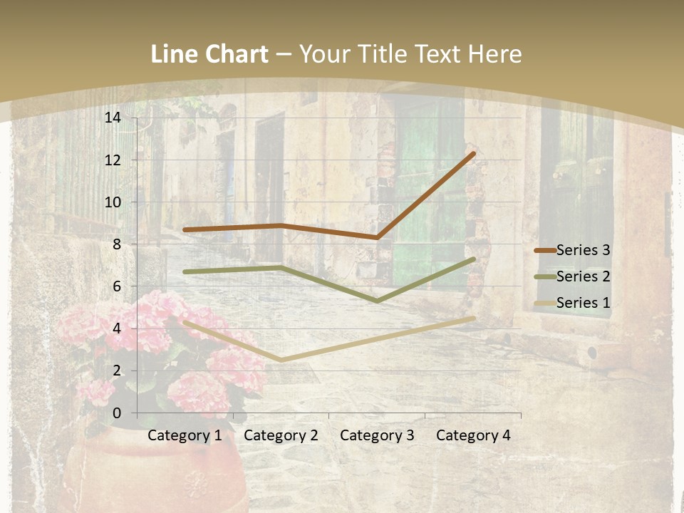 Textured History Village PowerPoint Template