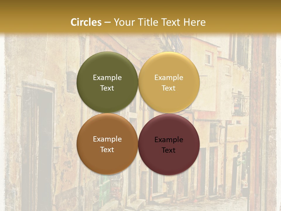 Architecture Garden Sidewalk PowerPoint Template