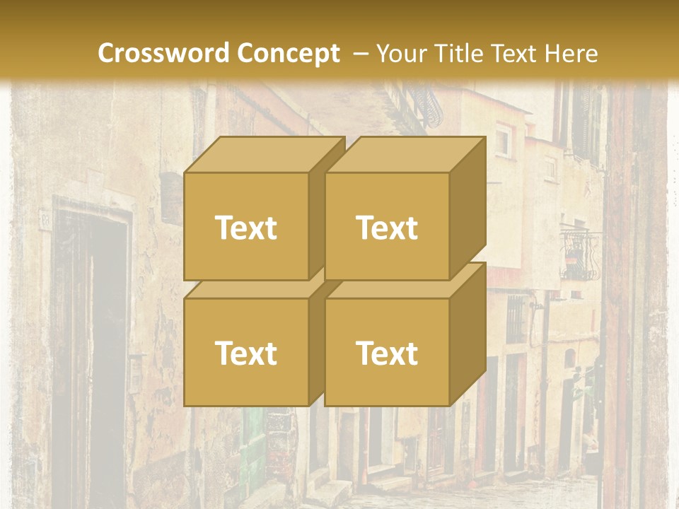 Architecture Garden Sidewalk PowerPoint Template