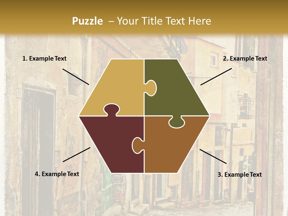 Architecture Garden Sidewalk PowerPoint Template