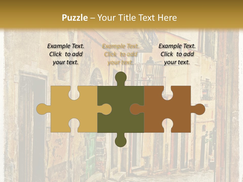 Architecture Garden Sidewalk PowerPoint Template