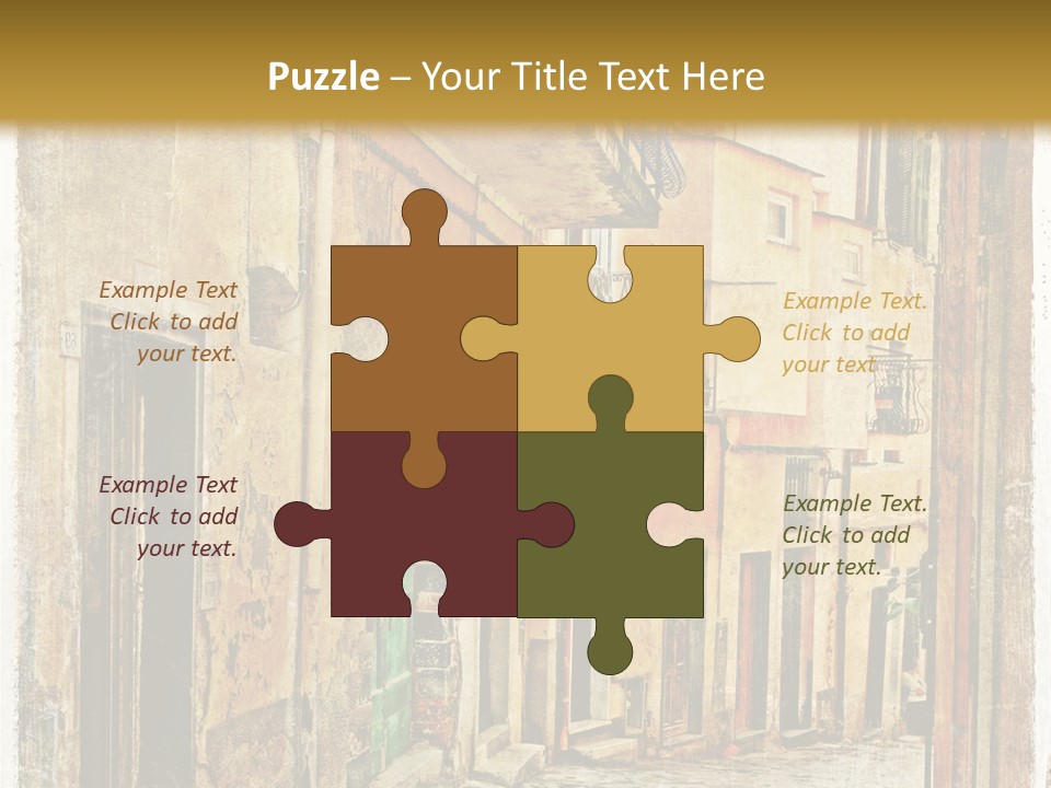 Architecture Garden Sidewalk PowerPoint Template