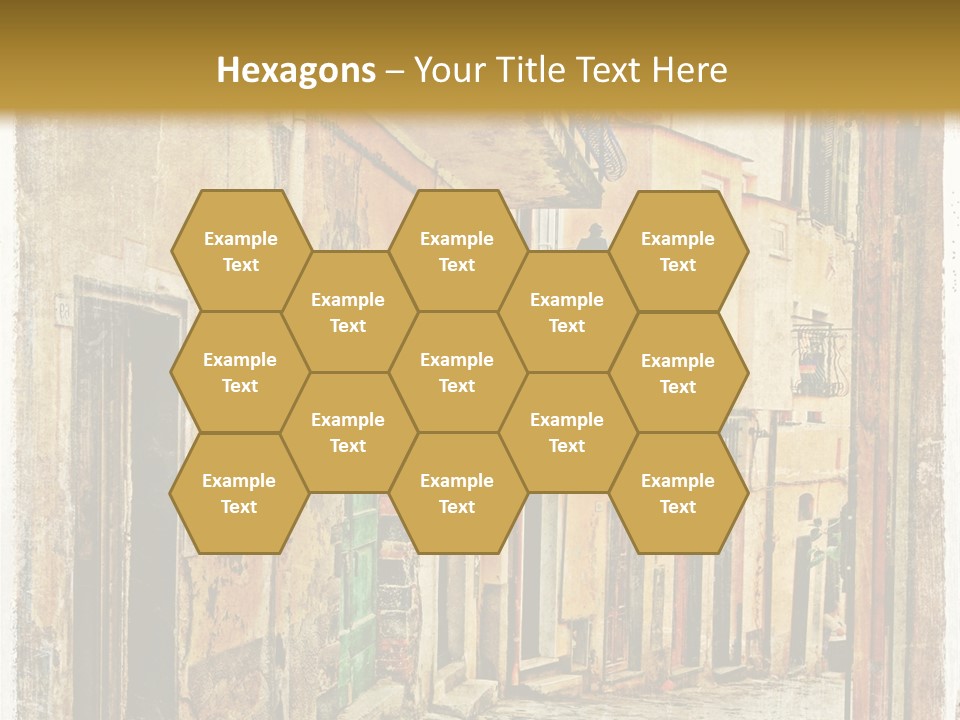 Architecture Garden Sidewalk PowerPoint Template