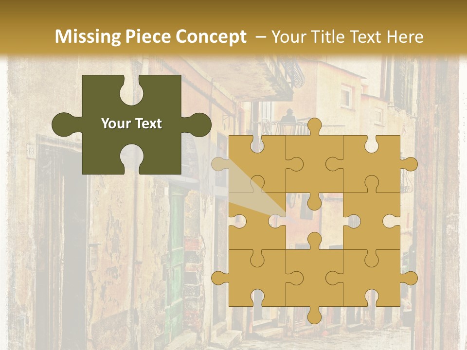 Architecture Garden Sidewalk PowerPoint Template