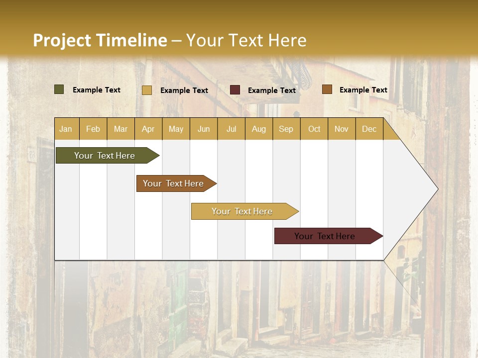 Architecture Garden Sidewalk PowerPoint Template