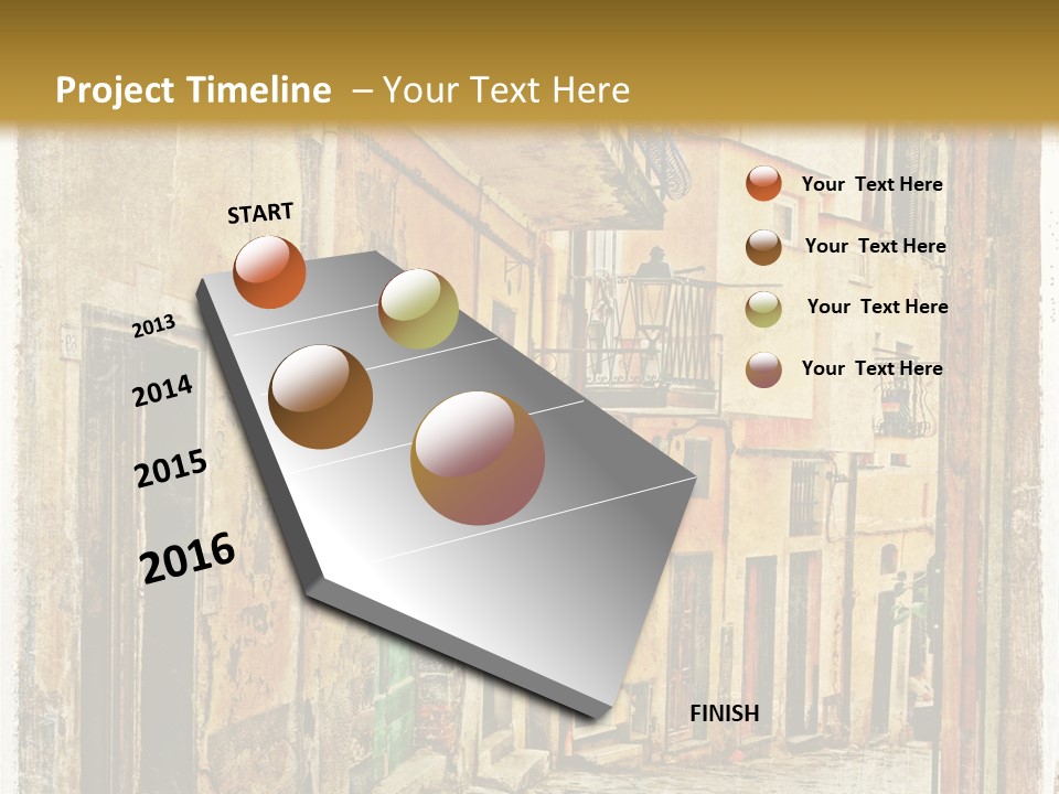 Architecture Garden Sidewalk PowerPoint Template