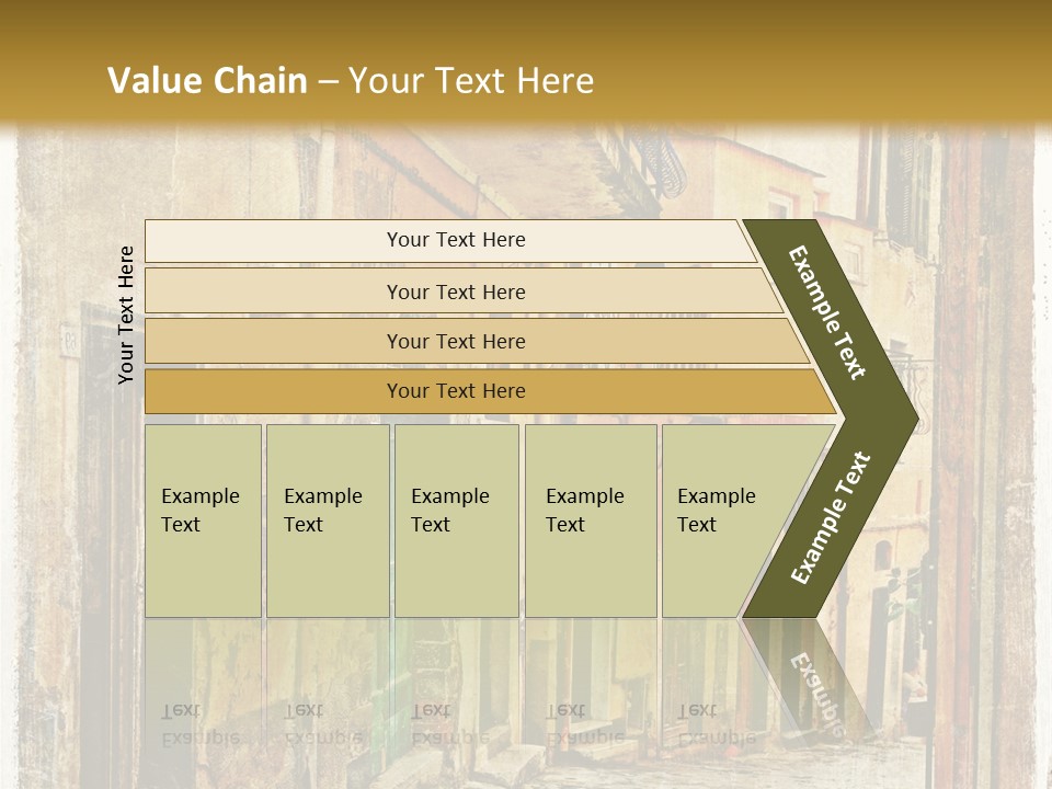 Architecture Garden Sidewalk PowerPoint Template