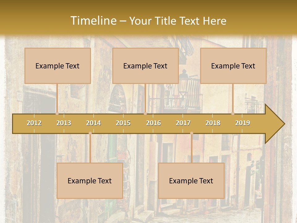 Architecture Garden Sidewalk PowerPoint Template