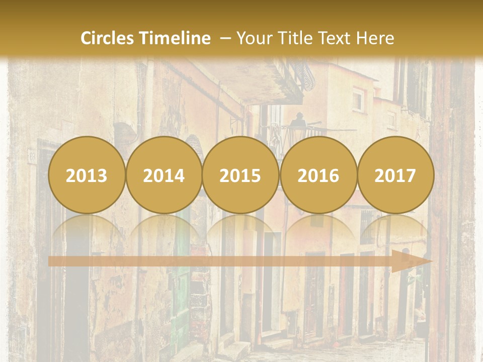 Architecture Garden Sidewalk PowerPoint Template