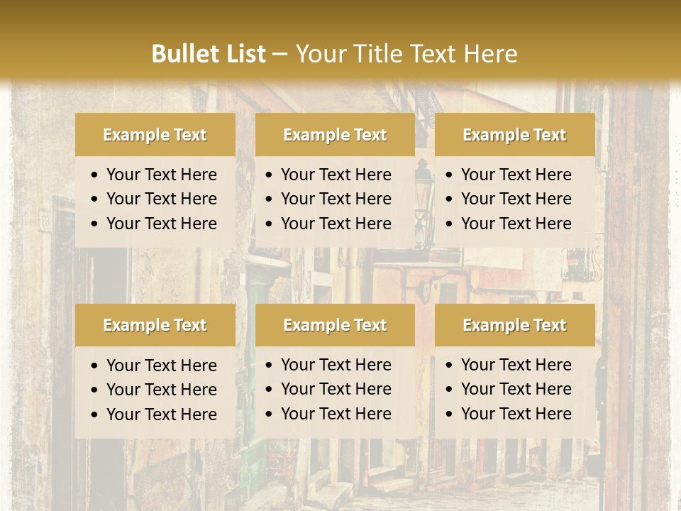 Architecture Garden Sidewalk PowerPoint Template