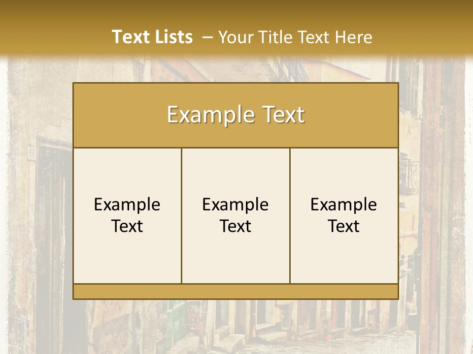 Architecture Garden Sidewalk PowerPoint Template