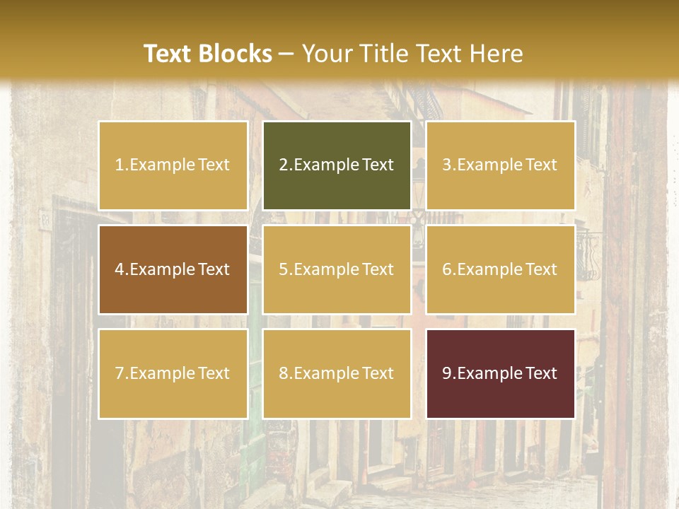 Architecture Garden Sidewalk PowerPoint Template