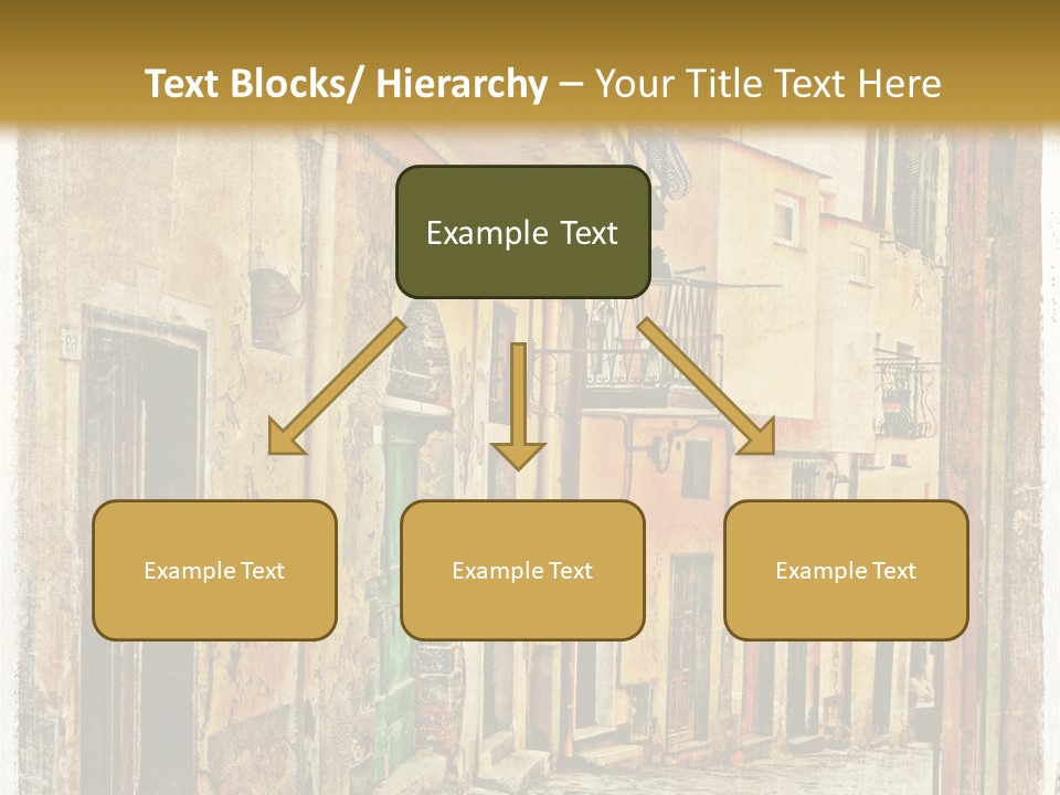 Architecture Garden Sidewalk PowerPoint Template