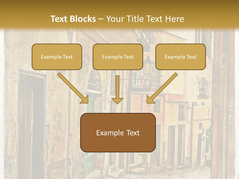 Architecture Garden Sidewalk PowerPoint Template