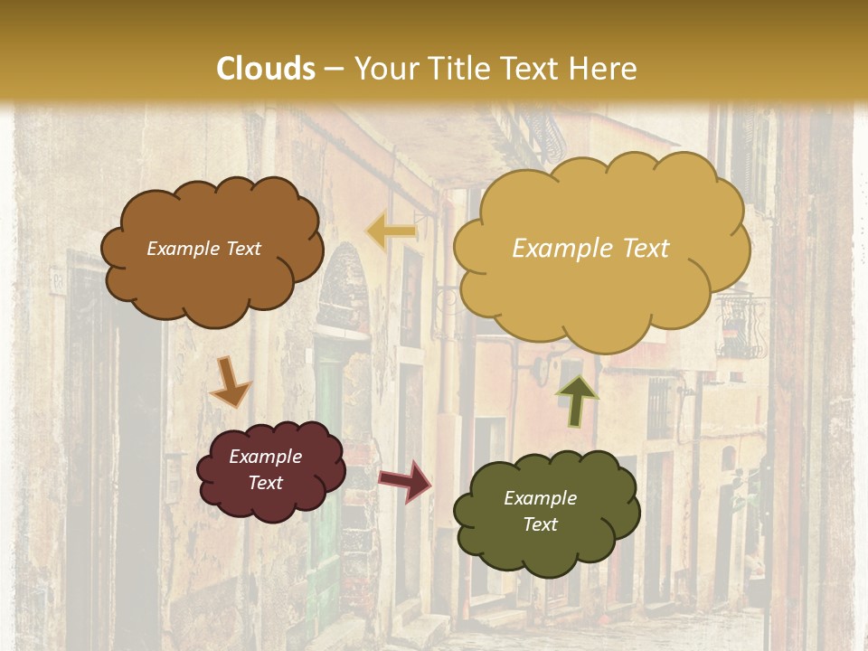 Architecture Garden Sidewalk PowerPoint Template