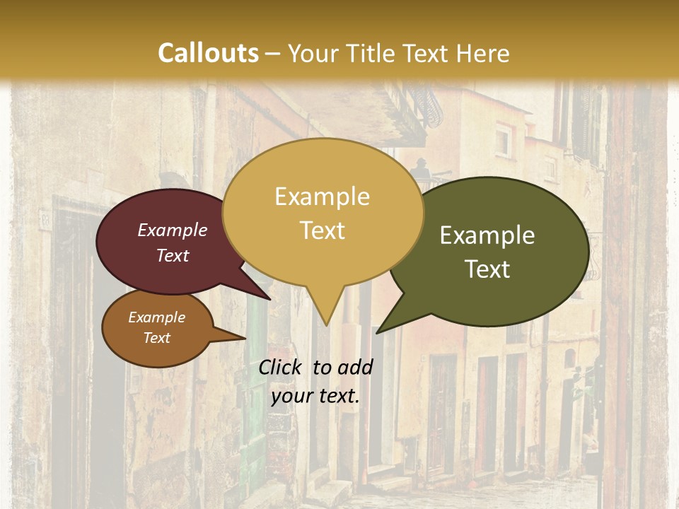 Architecture Garden Sidewalk PowerPoint Template