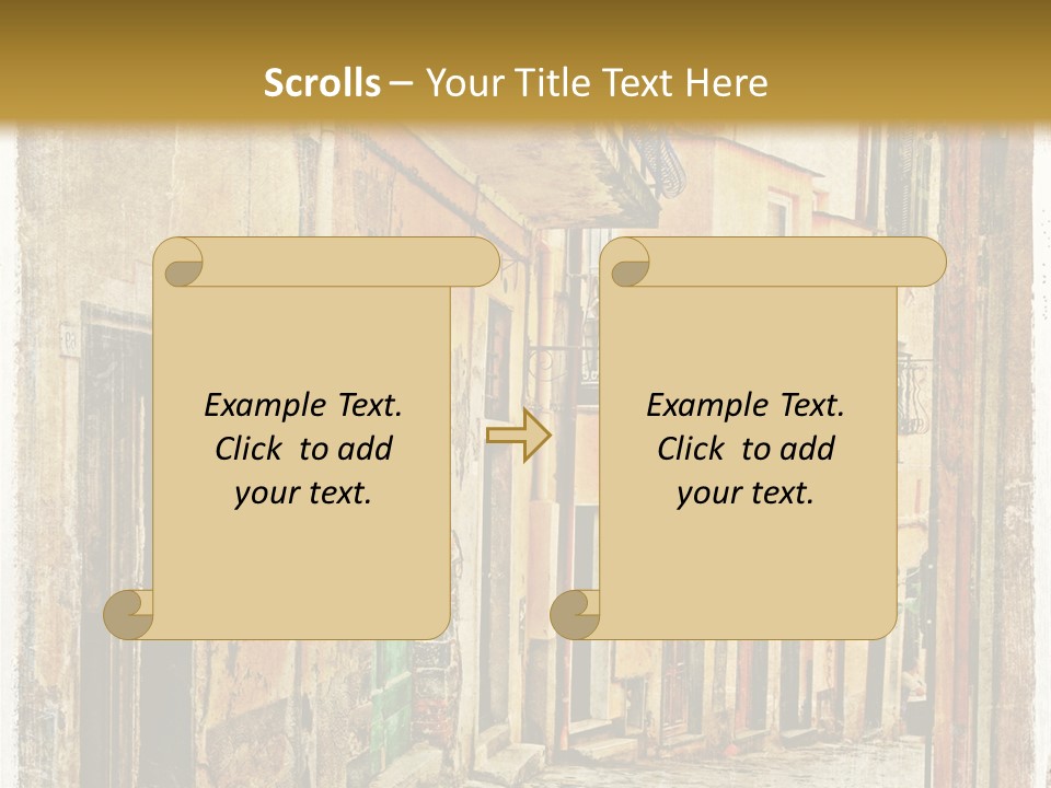Architecture Garden Sidewalk PowerPoint Template