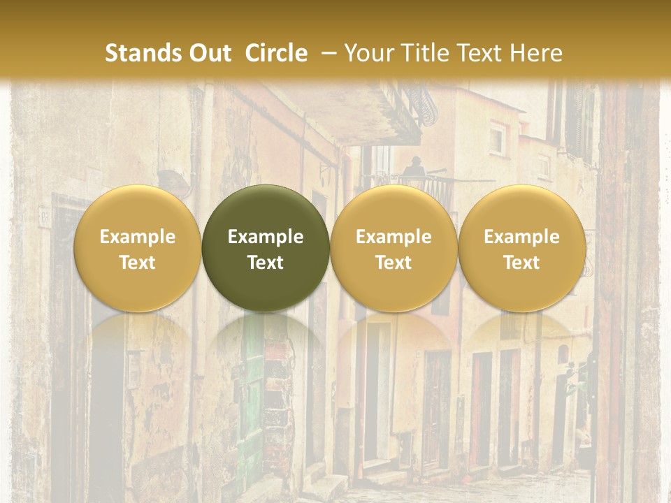 Architecture Garden Sidewalk PowerPoint Template