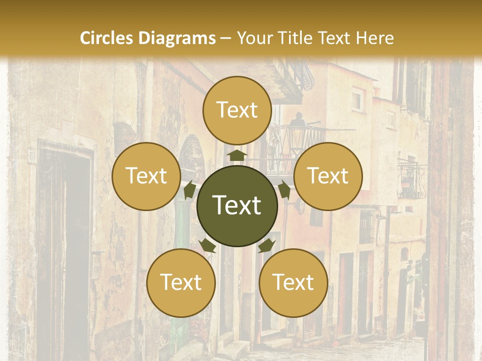 Architecture Garden Sidewalk PowerPoint Template