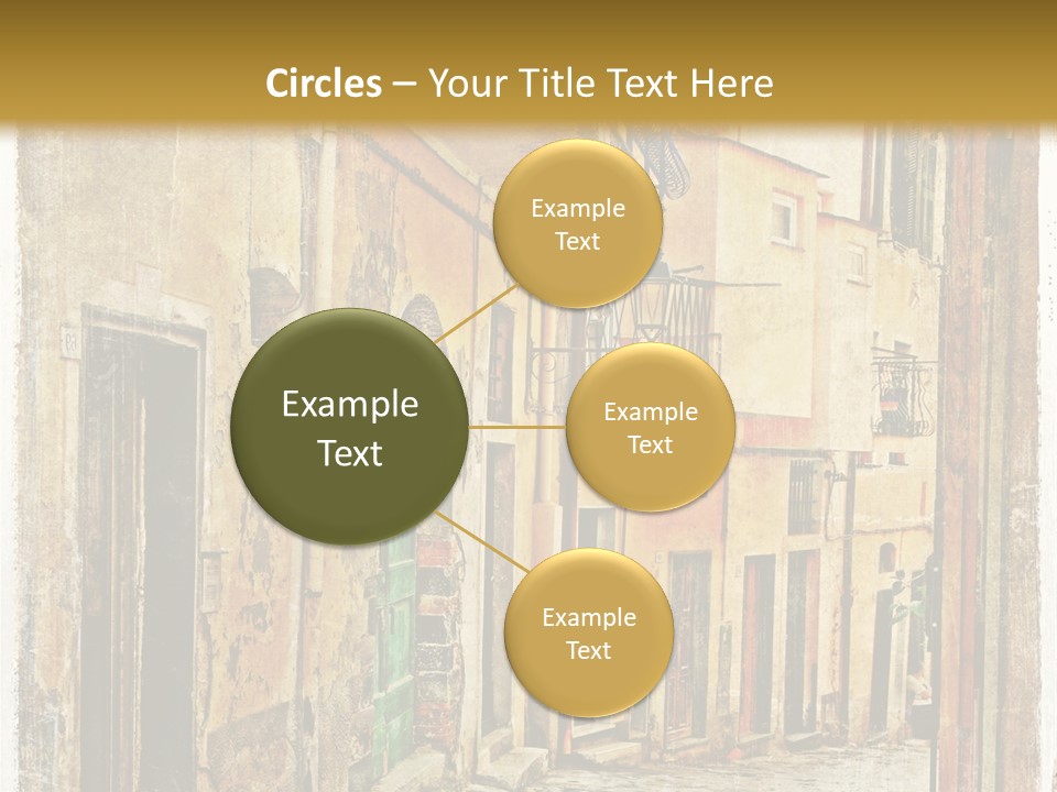 Architecture Garden Sidewalk PowerPoint Template