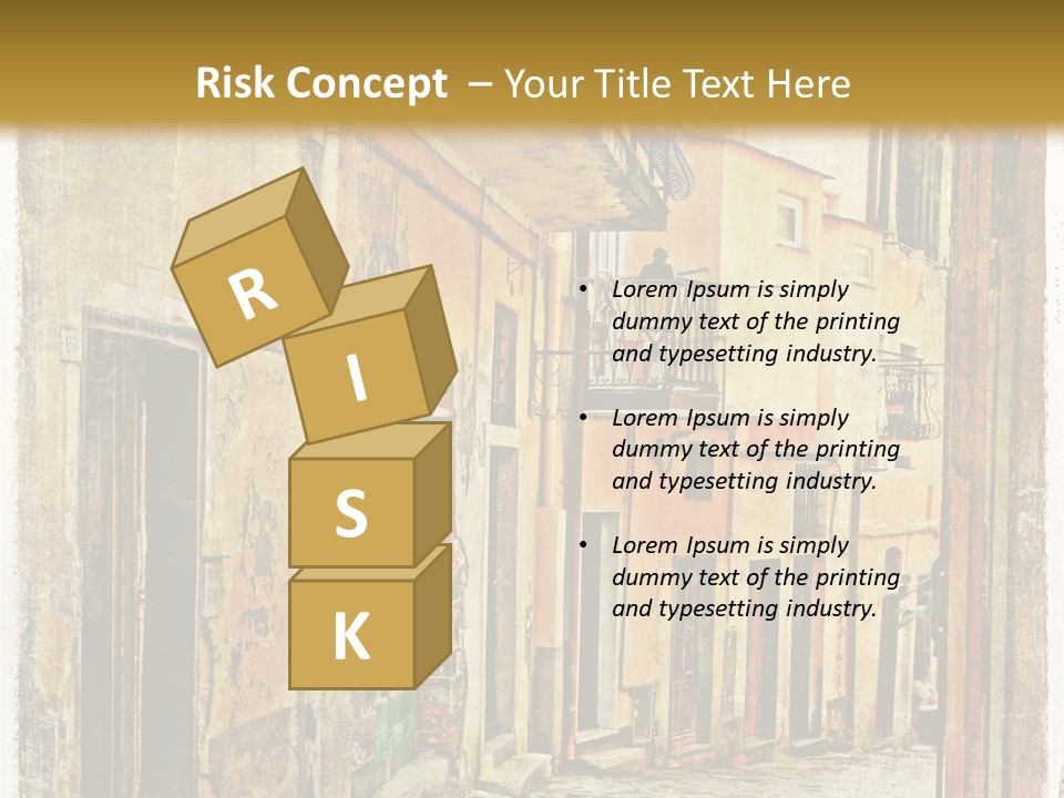 Architecture Garden Sidewalk PowerPoint Template