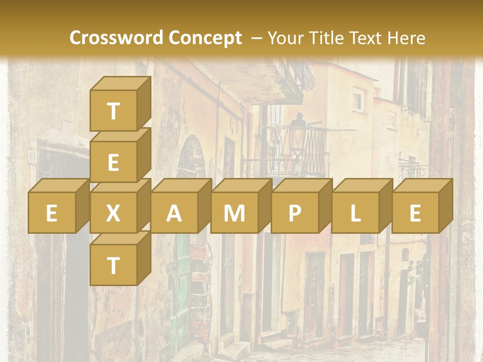 Architecture Garden Sidewalk PowerPoint Template