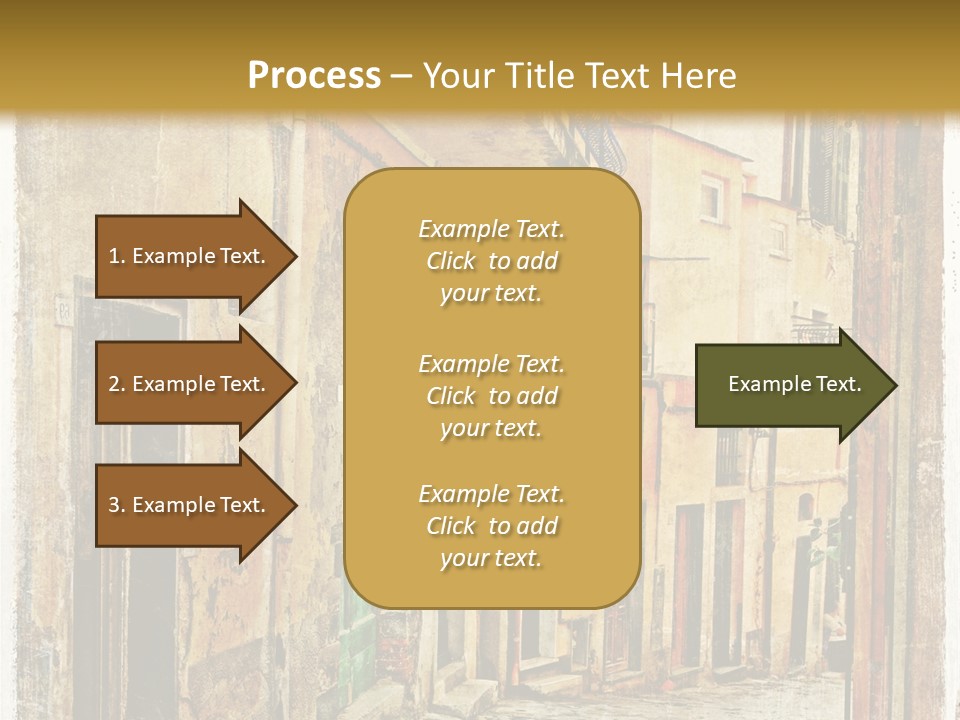 Architecture Garden Sidewalk PowerPoint Template
