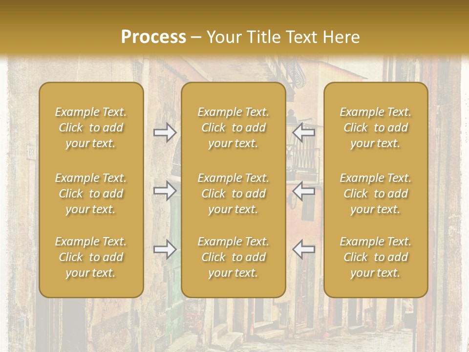 Architecture Garden Sidewalk PowerPoint Template