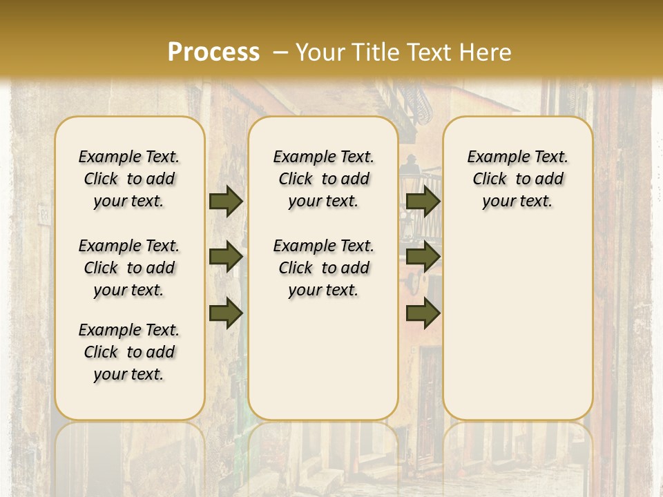Architecture Garden Sidewalk PowerPoint Template
