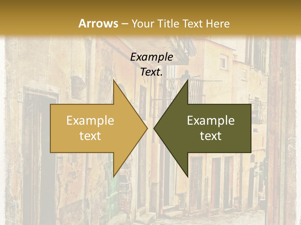 Architecture Garden Sidewalk PowerPoint Template